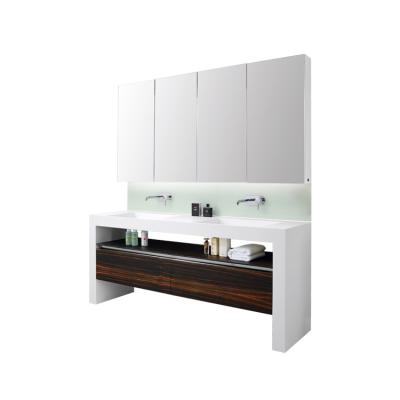 China SHKL Mirrored Cabinet Modern Mirrored Plywood Bathroom Vanity Manufacturer for sale