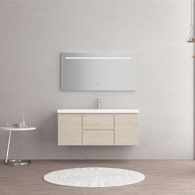 China Mirror With Hung Plywood Bathroom Vanity Modern Low Price LED Light SHKL Bathroom Furniture Wall Cabinet for sale