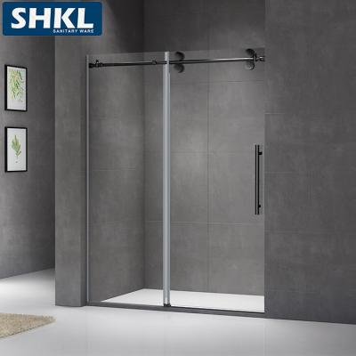 China Hardware constructed of durable aluminum sliding diamond shaped bath bi-fold shower enclosure for sale