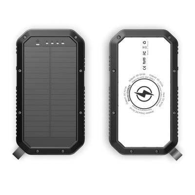 China With LED factory direct sales high capacity magsaf power bank 20000mah 2021 lightweight solar portable magnetic cordless mobile phones with light for sale