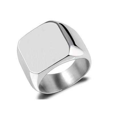 China Other Luxury Men Polished Pinky Fashion Ring Size 7-14 Rings 316 Stainless Steel Jewelry Rings For Men for sale