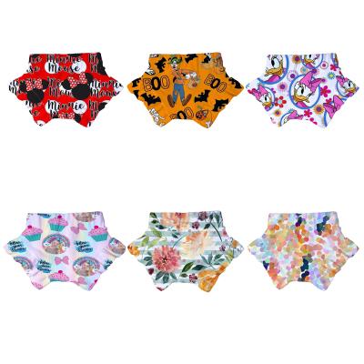 China Anti-Wrinkle Newborn Toddler Baby Girl Short Pants Print Bottoms Bloomers High Waist Shorts Babies Kids Print Shorts for sale