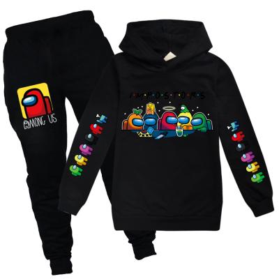 China Washable Children's Clothing Boys and Girls Printing Fashion Spring and Autumn Children's Clothing Hoodie Sweater Set Outfits for sale