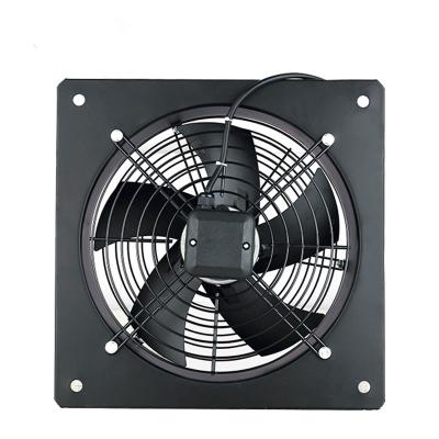 China Industrial Low Noise Wall Mounted Exhaust Fan Powerful Metal Exhaust Ventilation Square Dish Kitchen Bathroom Factory Building Exhaust Fan for sale