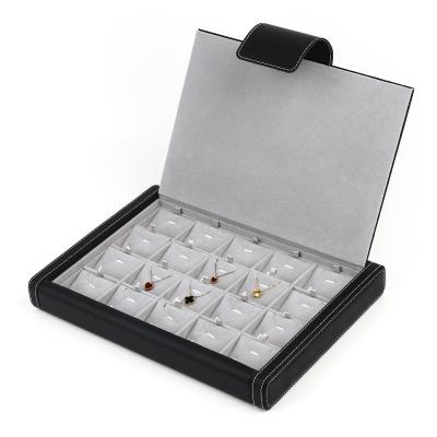 China White Acrylic Organizer Wooden Jewelry Display Case Custom Card Ring Set Beige Pu Leather Necklace Velvet Canvas Unique Jewelry Package for sale