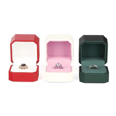 China Luxury Wholesale Custom Logo Leather Pink Wood Jewelry Eco-Friendly Boxes Cheap Boxes And Bags Box For Jewelry Packaging for sale