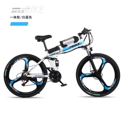 China Carbon Steel Frike 2021 26 Inch Folding Electric Bike Electric Bicycle Foldable Bikes Go Cycling for sale