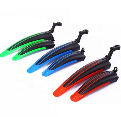 China Cycling Equipment Premium Mountain Bike Plastic Colorful Fenders / Fender Wings For Bicycle Front / Rear Fenders for sale