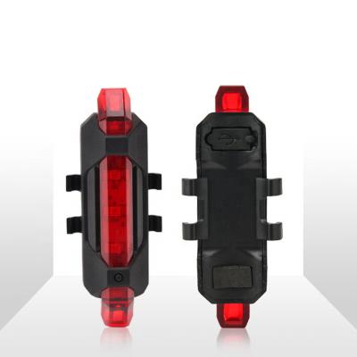 China Waterproof USB Rechargeable Bicycle Accessories Rechargeable Waterproof USB LED Tail Light Bike Tail Lamp Safety Bike USB Rear Light for sale