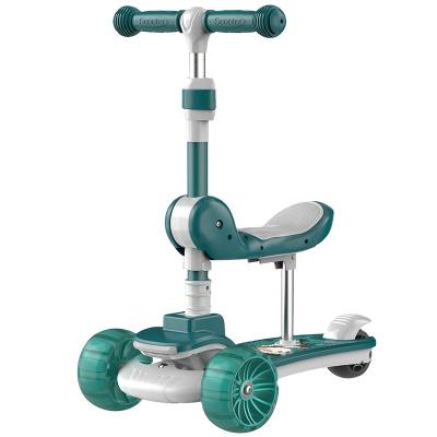 China Wholesale Adjustable Handlebar Height Scooter / 3 Wheels Kick Scooter For Kids / Scooters For Kids Aged 2-12 Ride One Leg Sliding Baby Pedal Scooter for sale