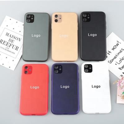 China Luxury Gorgeous Fashion Matte Glass Phone Case With Camera Protect Phone Cover For iphone 11 pro max for sale