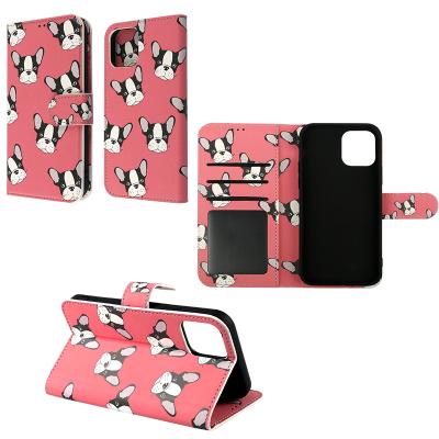 China Gorgeous Luxury Customize Print Wallet Leather Flip Phone Case For iPhone12 12PRO 12PROMAX for sale