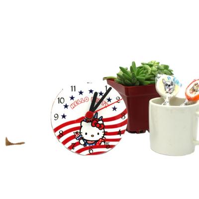 China Cartoon Contemporary Cute Design Wall Clock Ceramic Wall Clock for sale