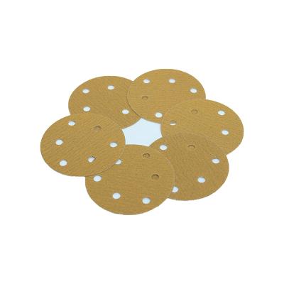 China Metal / Wood / Automotive 125mm Sanding Discs Pads 5 PO, Hook & Loop Sandpaper Sheet For Random Orbital Sander for sale