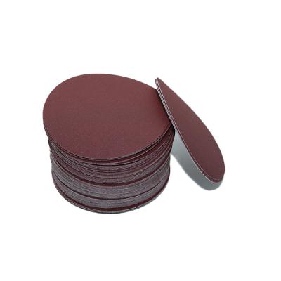 China Metal Wood Best Selling In 2021 Red Sand 5 Inch Sand Paper 150mm Abrasive Sandpaper Automotive Sandpaper for sale