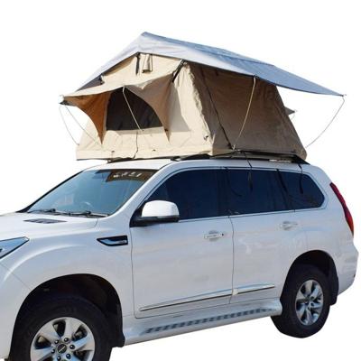 China Camouflage Game 4WD Adventure Camper Truck Aluminum Camping Roof Top Tent / Car Field Soft Roof Top Tents For Car Rack for sale