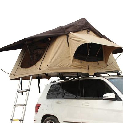 China Camouflage Game 4WD Off Road Top Tent / Car Land Windproof Soft Roof Top Tent Camper Van Field for sale