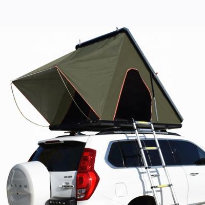 China Auto Travel Pop Camping Cheapest Suv Aluminum Shell Car Roof Top Tent Camouflage/Field Hardshell Canvas Tent Hard for sale