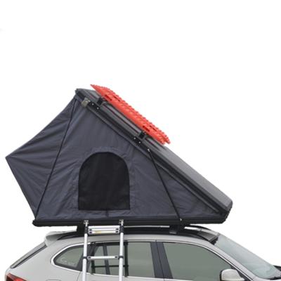 China Camouflage Aluminum Car Top Camping Tent 4WD Game 4WD Roof Top Hard Top Tent With Free Ladder for sale