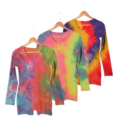 China Newborn Baby Boy and Girls Autumn Longsleeve Romper Sleeve Tie Dye Wholesale Bulk Baby Long Jumpsuit for sale