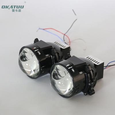 China OKATUU New Design For Car Headlight Bi LED Projector Lens Headlight 7500LM 3.0Inch for sale