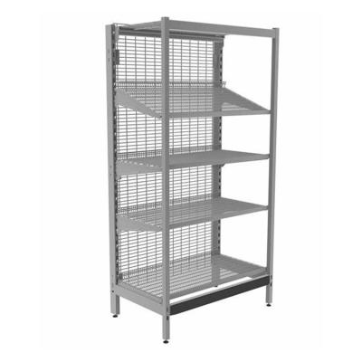 China Factory Direct Double Sided Display Rack Customized Supermarket Shelves With Adjustable Layers for sale