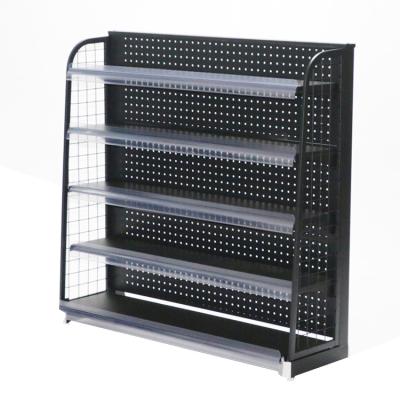 China Double Sided Single Side Supermarket Shelves Equipment Grocery Shelf Metal Gondola Rack for sale