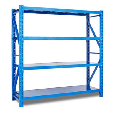 China Corrosion Protection Heavy Duty Industrial Warehouse Storage Rack Boltless Dexion Shelving for sale