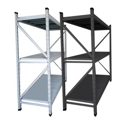 China Favorable Price Boltless Corrosion Protection House Storage Steel Industrial Light Duty Shelves for sale