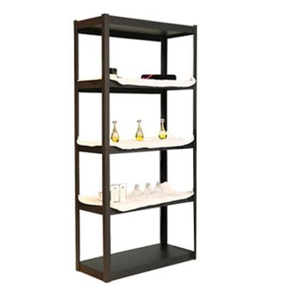 China Black Corrosion Protection Home Storage Rack Light Duty Many Layers Shelf With High Capacity for sale