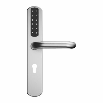 China SUS304 JIXIN Smart Guard Lock Smart Front Door Lock Smart Handle Exterior Door Lock for sale