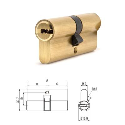 China Euro proflie double cylinder steel brass material professional factory door lock door good price for sale