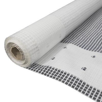 China Clear Plastic Mesh Sheeting Scaffold Sheeting Leno Tarpaulin FR 6 Anti Pill Construction Flame Retardant PE Plastic Scaffolding Te koop