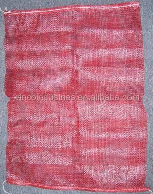 China Recyclable tubular mesh bags for onions /firewood en venta