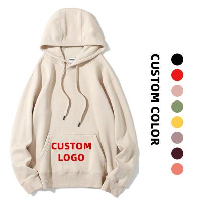 China Custom 100% Blank Cotton Anti-Wrinkle Hoodie Wholesale Cotton Pullover Shear Plain Women's Hoodies and Sweatshirt for sale