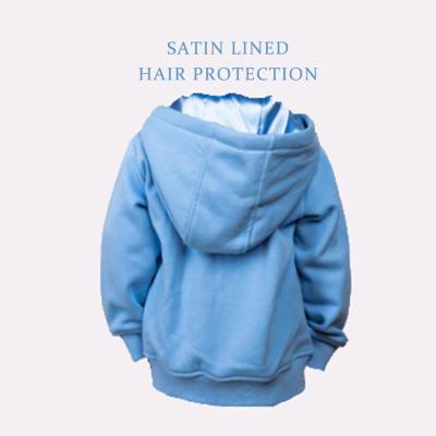 China Wholesale Long Sleeve Women Anti-pilling Satin Lined Hoodie 100% Cotton 320gsm Satin Lined Cropped Hoodie for sale