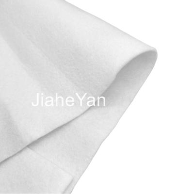 China Sustainable White Needle Punched Absorbent Nonwoven Fabric Pad for sale