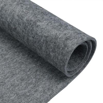 China Sustainable Recycled Nonwoven Fabric Eco-friendly Material Gray Carpet Felt Underlay for sale