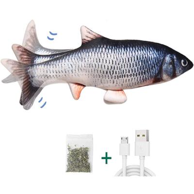 China USB 3d juguete pet viable soft moving electronic fish for cat toy, cat fish toy pescado juguete pet electronico para gato interactive for sale