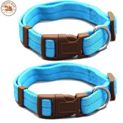 China Thoughtful Manufacturer Wholesales Basictraining Nylon Adjustable Dog Collars Custom Pet Collars for sale