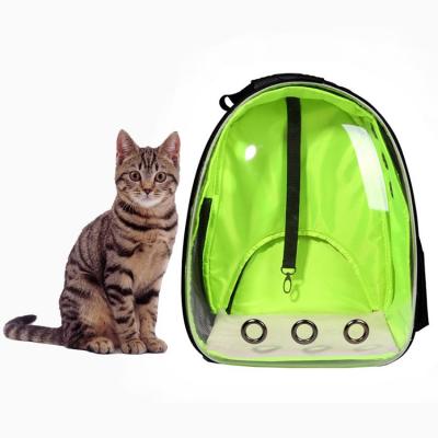 China Design Dog Cat Travel /walking Backpack Portable Transparent Breathable Carrier Bag for sale