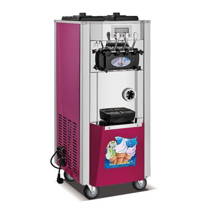 China 50HZ Snack Food Machinery Soft Three Flavor Ice Cream Maker Machine for sale