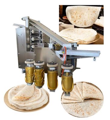 China 5 8 10 30cm Dumpling Skin Fully Automatic Roti Chapati  Pastry Samosa Sheet Maker Base Pizza Dough Making Machine for sale