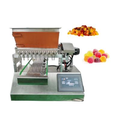 China Table Top Small Chocolate Gummy Candy Depositing Bear Sweets And Chocolates Candy Making Depositor Machine for sale