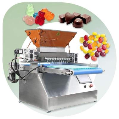 China Desk Table Top Gummy Bear Chocolate Depositor Desktop Semi Automatic Small Mini Jelly Candy Make Machine for sale