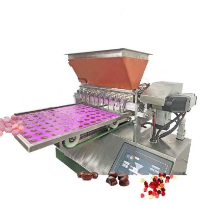 China Warm te verkopen Mini Candy Depositor Tabletop Big Hard Candy Handleiding Chocolade One Shot Depositor Te koop