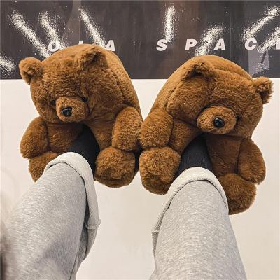 China CUSHIONING Cheap Custom Bedroom Teddy Bear Slipper Animal Lovely Plush T09 Slipper Animals for sale