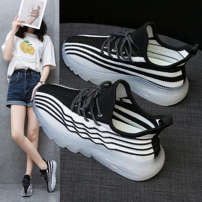 China HN4581 breathable high quality eco-friendly materials, new type of new women fly woven breathable sports sneakers for sale