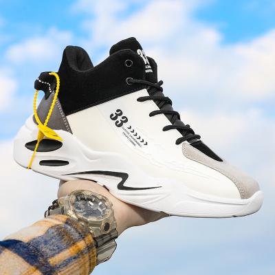 China Breathable Custom Brand Design Wholesale Men's Sports Professional Training Basketball Shoes Men's High Tops for sale