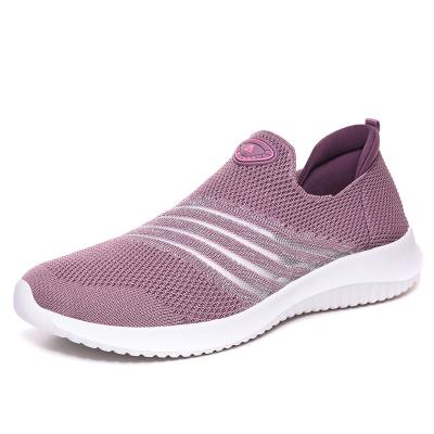 China New Arrivals Brand Women's Shoes 2020woman Summer Breathable Lightweight Gym Walking Gym Walking Casual Slip On Sneakers for sale